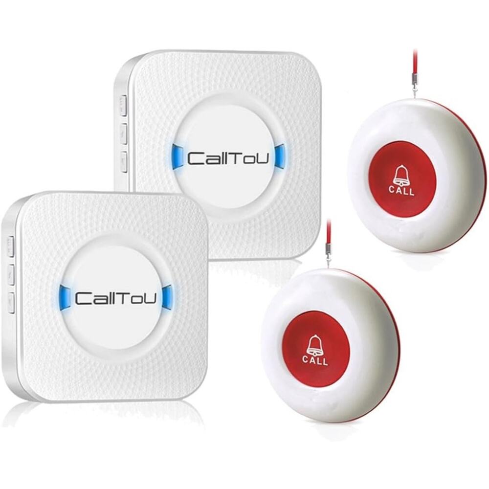 CallToU Wireless Caregiver Pager Smart Call System 2 SOS Call